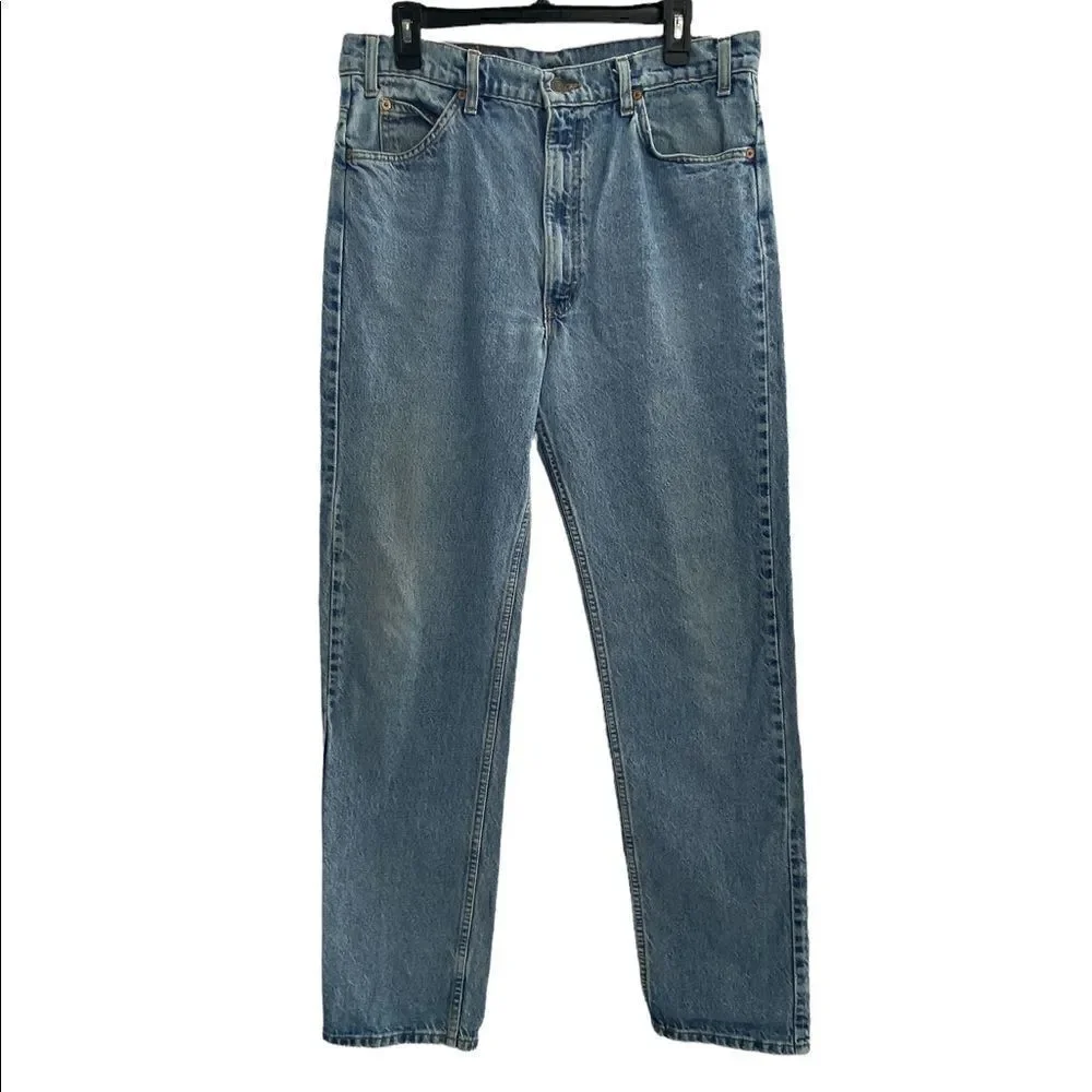 Vintage Levi's 505 Straight Leg Orange Tag Jeans 36x34